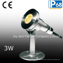 Projecteur sous-marin LED en acier inoxydable 3W (JP95312)